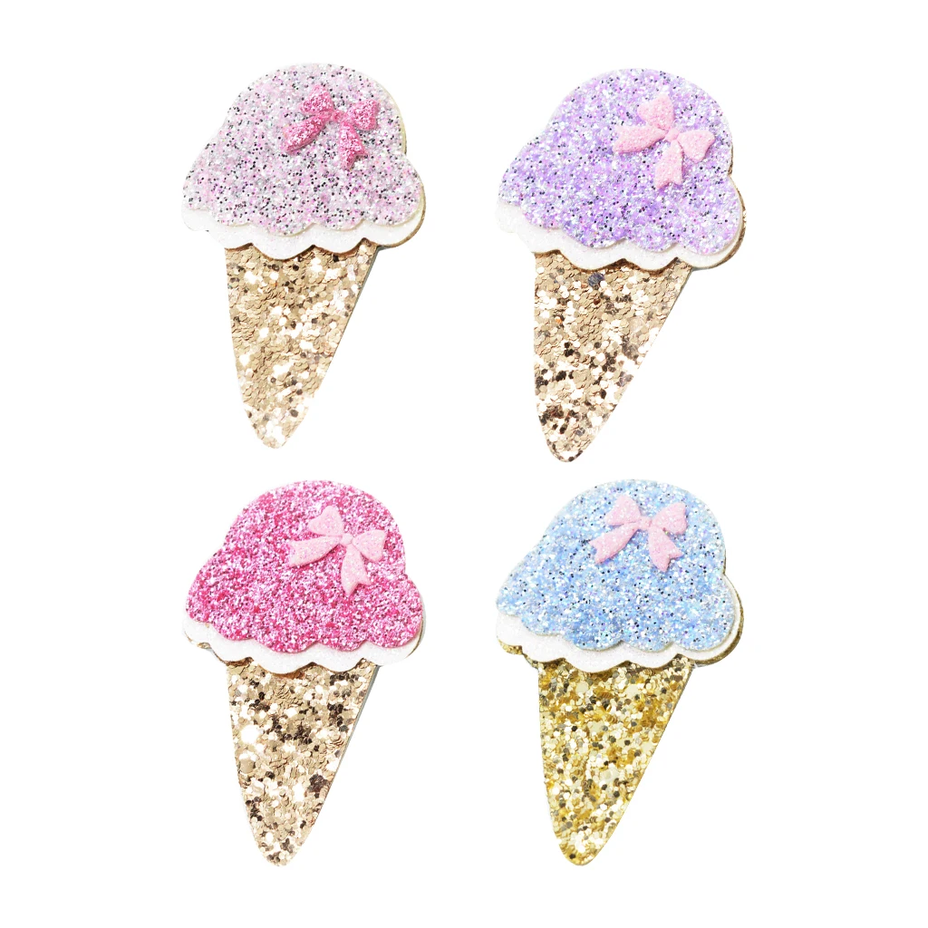 4 Pieces Glitter Ice Cream Shape Felt Embellishments for DIY Hair Accessories Scrapbooking Decoration
4 Pieces Glitter Ice Cream Shape Felt Embellishments for DIY Hair Accessories Scrapbooking Decoration