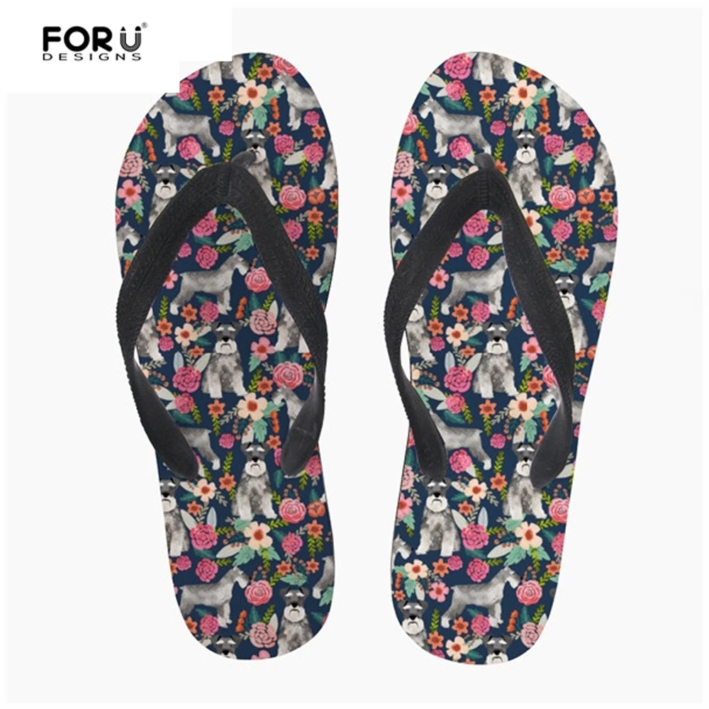 FORUDESIGNS Flip Flops Women Summer Cute Schnauzer Prints Fashion Girls Beach Flipflops Women's Slippers Woman Casual Home Shoes
FORUDESIGNS Flip Flops Women Summer Cute Schnauzer Prints Fashion Girls Beach Flipflops Women's Slippers Woman Casual Home Shoes