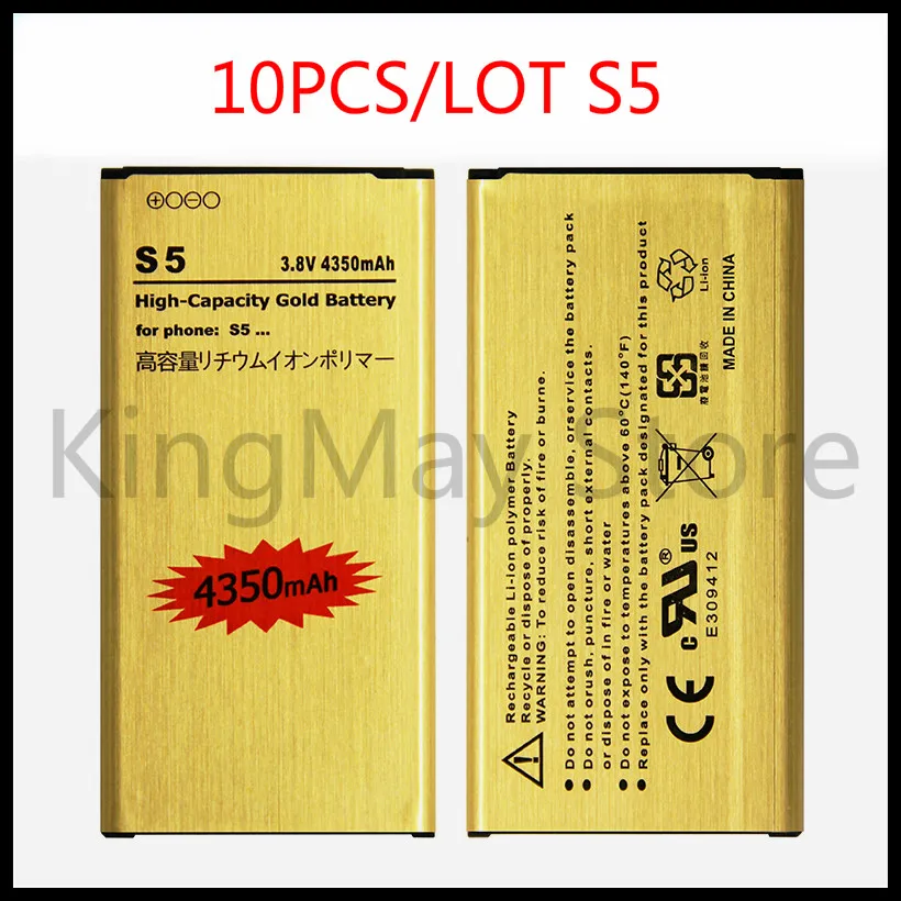 10PCS/LOT Gold EB-BG900BBC EB-BG900BBE Bateria S5 Battery for Galaxy S5 G9006 i9600 G9008V G9009D G900F G9009H G9009S battery S5
10PCS/LOT Gold EB-BG900BBC EB-BG900BBE Bateria S5 Battery for Galaxy S5 G9006 i9600 G9008V G9009D G900F G9009H G9009S battery S5