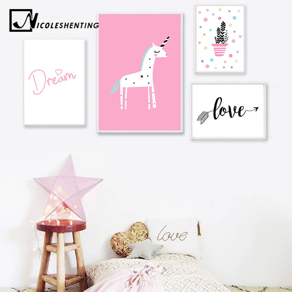 NICOLESHENTING Cartoon Unicorn Flamingo Nursery Posters Prints Wall Art Canvas Painting Picture Nordic Kids Bedroom Decoration
NICOLESHENTING Cartoon Unicorn Flamingo Nursery Posters Prints Wall Art Canvas Painting Picture Nordic Kids Bedroom Decoration