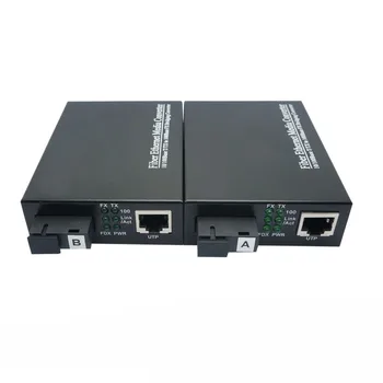 80KM 100M Singlemode Single Fiber 1490/1550nm SC/UPC Optic to Ethernet Converter Fiber Media converter
80KM 100M Singlemode Single Fiber 1490/1550nm SC/UPC Optic to Ethernet Converter Fiber Media converter