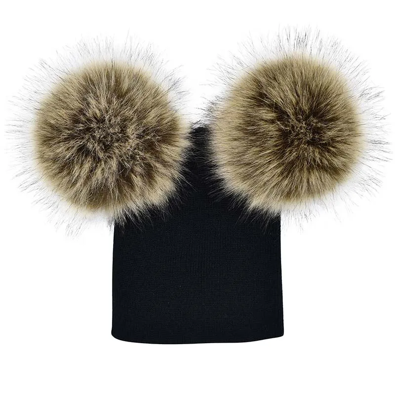 Winter Kids Faux Fur Crochet Hat 2 Plush Balls Baby Infant Toddler Girls Knitted Beanie Children Warm Pom Poms Cap XIN-Shipping
Winter Kids Faux Fur Crochet Hat 2 Plush Balls Baby Infant Toddler Girls Knitted Beanie Children Warm Pom Poms Cap XIN-Shipping