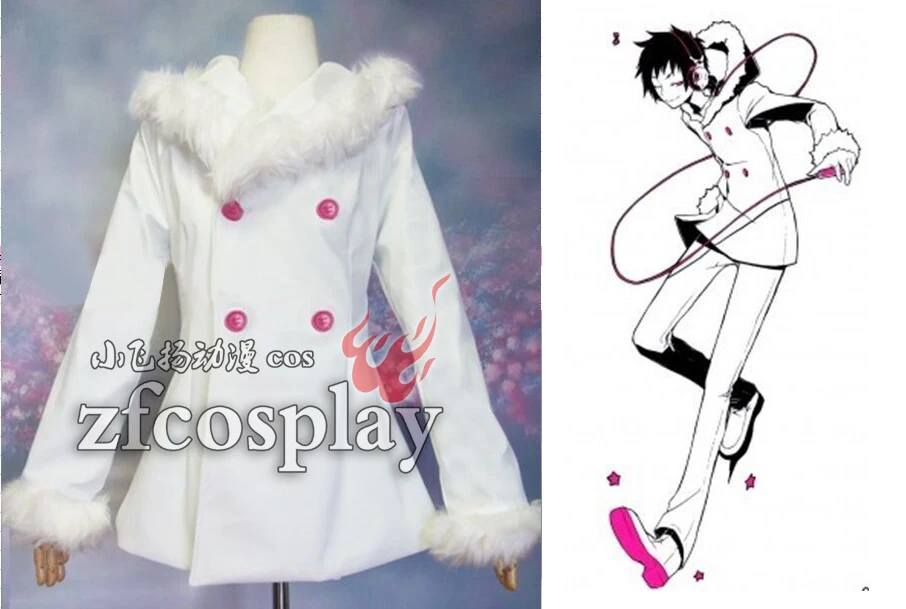 Orihara Izaya cos Anime DRRR Cosplay Halloween Man Woman daily White Coat Cosplay Costume
Orihara Izaya cos Anime DRRR Cosplay Halloween Man Woman daily White Coat Cosplay Costume