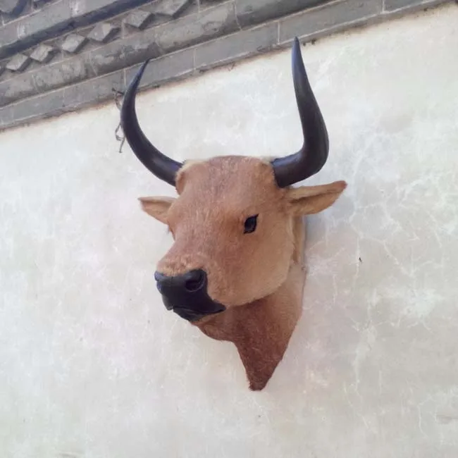 Simulation cattle head polyethylene&furs cattle head model funny gift about 50cmx50cmx43cm
Simulation cattle head polyethylene&furs cattle head model funny gift about 50cmx50cmx43cm