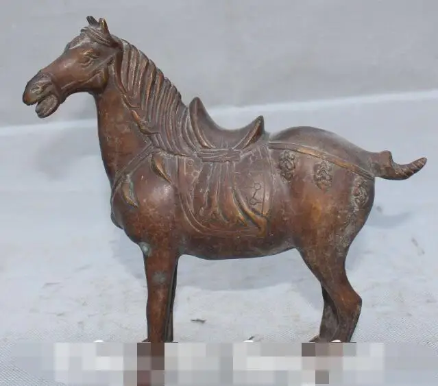 S4033 8" Old Chinese Feng Shui Bronze Zodiac Year Tang Horse Animal Statue Sculpture discount 30% (C0324)
S4033 8" Old Chinese Feng Shui Bronze Zodiac Year Tang Horse Animal Statue Sculpture discount 30% (C0324)