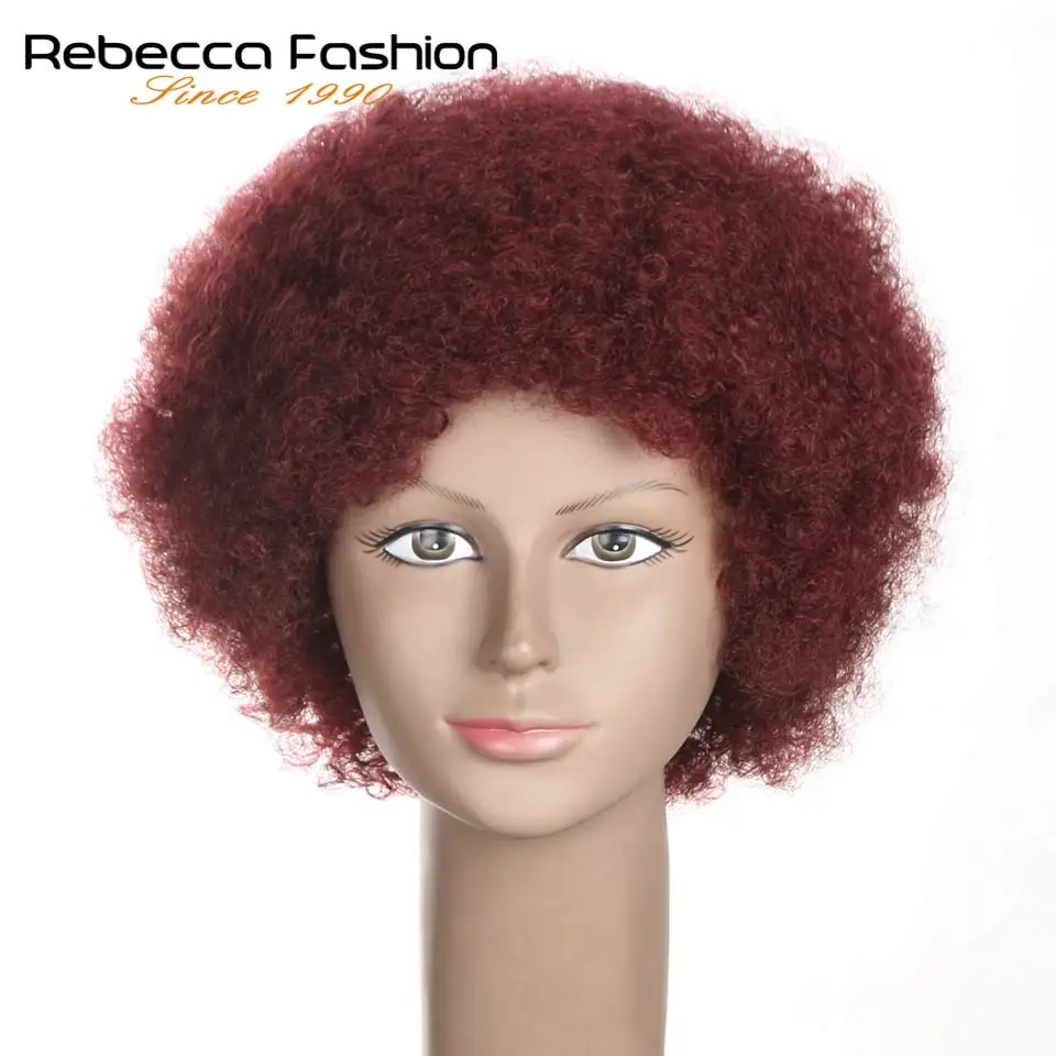 Rebecca Hair Brazilian Short Afro Kinky Curly Wig 100% Human Hair Kinky Curly Wigs For Black Women Cheap Wholesale 99J 10 colors
Rebecca Hair Brazilian Short Afro Kinky Curly Wig 100% Human Hair Kinky Curly Wigs For Black Women Cheap Wholesale 99J 10 colors