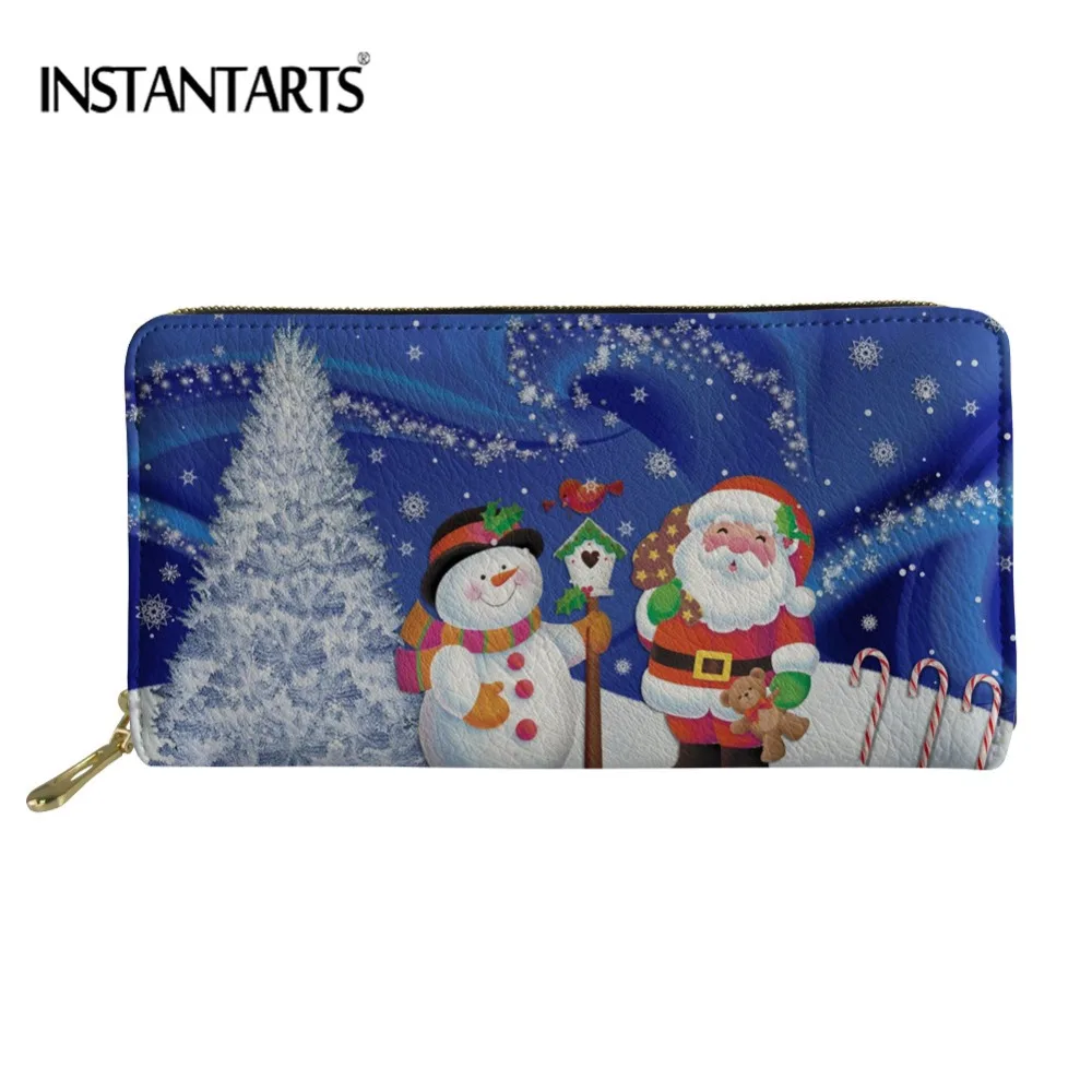 INSTANTARTS Fashion Ladies Purse 3D Christmas Snowman Brand Women Wallet Leather Money Storage Bags Card Holder for Female Cluth
INSTANTARTS Fashion Ladies Purse 3D Christmas Snowman Brand Women Wallet Leather Money Storage Bags Card Holder for Female Cluth