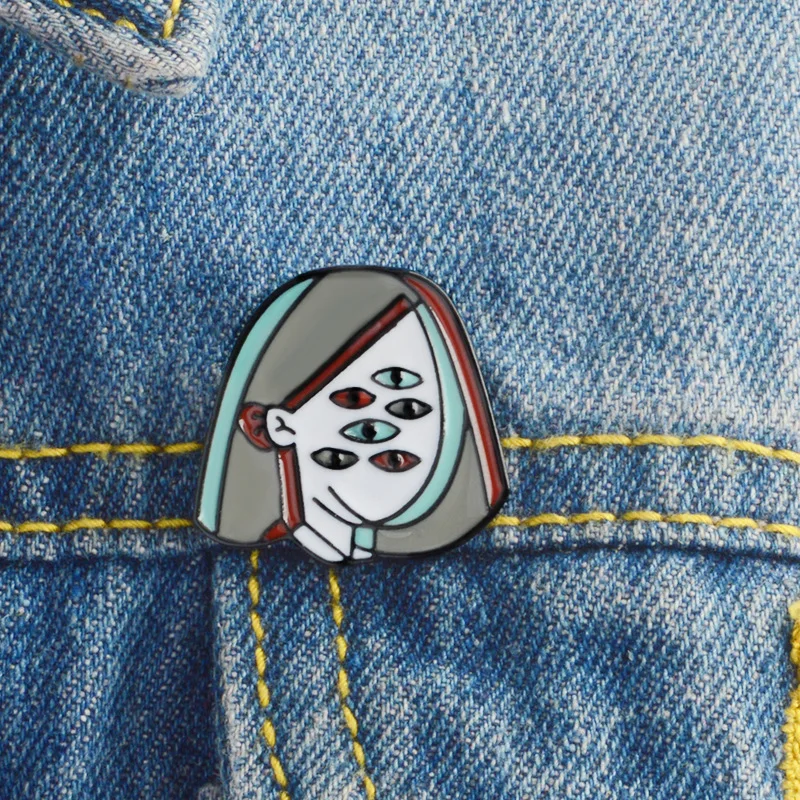 WEISHUOLI Picasso style cartoon multi-eyed girl dripping oil collar badge Brooch For Women
WEISHUOLI Picasso style cartoon multi-eyed girl dripping oil collar badge Brooch For Women