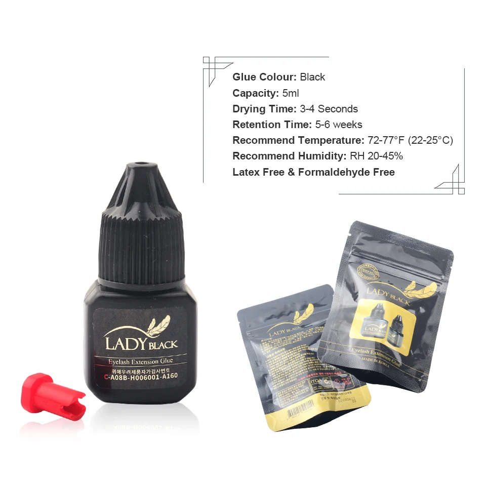 Ladyblack Glue for individual Lashes Fast Dry Glue for Eyelash Extension and Volume Lashes Safe Adhesive in False Eyelash Glue
Ladyblack Glue for individual Lashes Fast Dry Glue for Eyelash Extension and Volume Lashes Safe Adhesive in False Eyelash Glue