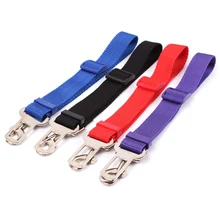 ¡Oferta! correa de seguridad ajustable práctica para perros, correas de seguridad para el coche, arnés con sujeción para el cuello, Clip de viaje(China)