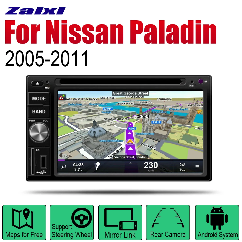 Auto DVD Player GPS Navigation For Nissan Paladin 2005~2011 Car Android Multimedia System Screen Radio Stereo
Auto DVD Player GPS Navigation For Nissan Paladin 2005~2011 Car Android Multimedia System Screen Radio Stereo