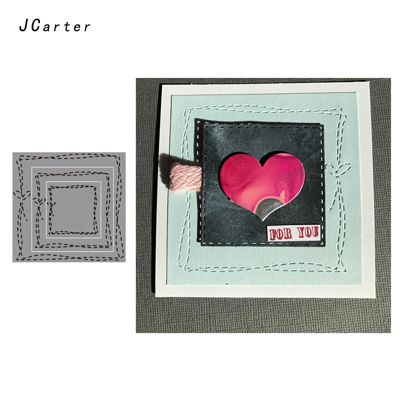 JC Metal Cutting Dies for Scrapbooking Cut Dies Square Background Decoration Craft Stencil Handmade Paper Card Making Model Die
JC Metal Cutting Dies for Scrapbooking Cut Dies Square Background Decoration Craft Stencil Handmade Paper Card Making Model Die