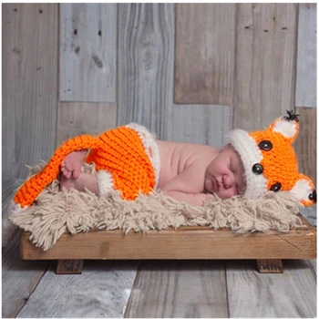 Fox Design Newborn Costume Photography Props Boy Hand Made Crochet Baby Photo Shoot Clothes for 0-6 M Shoot Outfit Accessories
Fox Design Newborn Costume Photography Props Boy Hand Made Crochet Baby Photo Shoot Clothes for 0-6 M Shoot Outfit Accessories