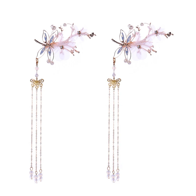 Simulation Pearl Tassel Flower Hair Pins Ladies Retro Dragonfly Butterfly Hair Clip Women Chinese Style Ancient Costume Headwear
Simulation Pearl Tassel Flower Hair Pins Ladies Retro Dragonfly Butterfly Hair Clip Women Chinese Style Ancient Costume Headwear