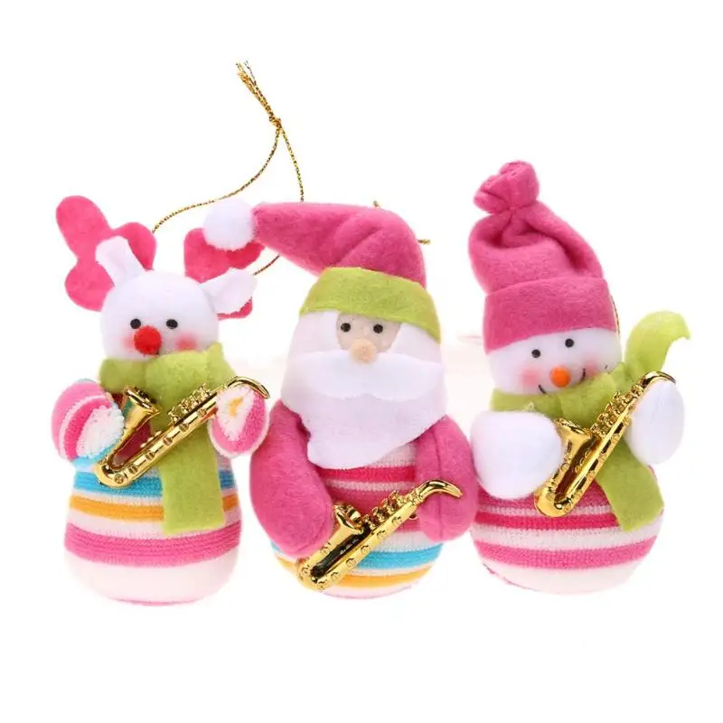 3pcs/set Lint Christmas Ornaments Xmas Tree Hanging Decor Santa Claus/snowman/deer Festival Party Favor Supplies 
3pcs/set Lint Christmas Ornaments Xmas Tree Hanging Decor Santa Claus/snowman/deer Festival Party Favor Supplies