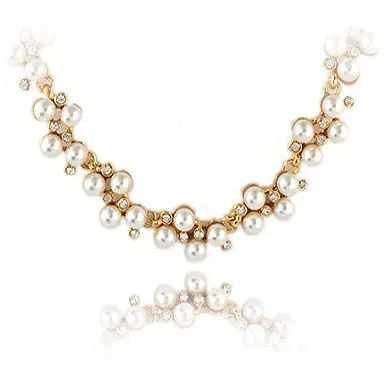Kymyad Fashion Gold Color Choker Necklace Crystal Imitation Pearl Necklaces & Pendants For Women Bijoux Collier Femme
Kymyad Fashion Gold Color Choker Necklace Crystal Imitation Pearl Necklaces & Pendants For Women Bijoux Collier Femme