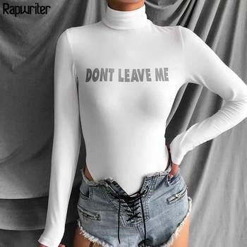 Rapwriter Skinny Reflective Letter Knitted Cotton Turtleneck Sexy Bodysuits Women 2019 Autumn Winter Long Sleeve Sheer Bodysuit
Rapwriter Skinny Reflective Letter Knitted Cotton Turtleneck Sexy Bodysuits Women 2019 Autumn Winter Long Sleeve Sheer Bodysuit