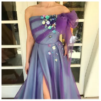 LORIE Purple Evening Dress Party Gowns Robe De Soiree Side Split Prom Dresses Plunging 3D Flowers Beading Top Evening Gowns
LORIE Purple Evening Dress Party Gowns Robe De Soiree Side Split Prom Dresses Plunging 3D Flowers Beading Top Evening Gowns
