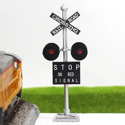 JTD876R 6pcs HO Scale Railroad Crossing Signals 4 heads LEDs 12v model traffic singals model lights mini garden decoration
JTD876R 6pcs HO Scale Railroad Crossing Signals 4 heads LEDs 12v model traffic singals model lights mini garden decoration
