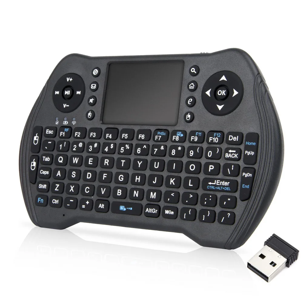 Russian Spanish French 2.4GHz mini Wireless Keyboard MT10 Touchpad Fly Air Mouse for Android Windows AAA Battery No backlight
Russian Spanish French 2.4GHz mini Wireless Keyboard MT10 Touchpad Fly Air Mouse for Android Windows AAA Battery No backlight