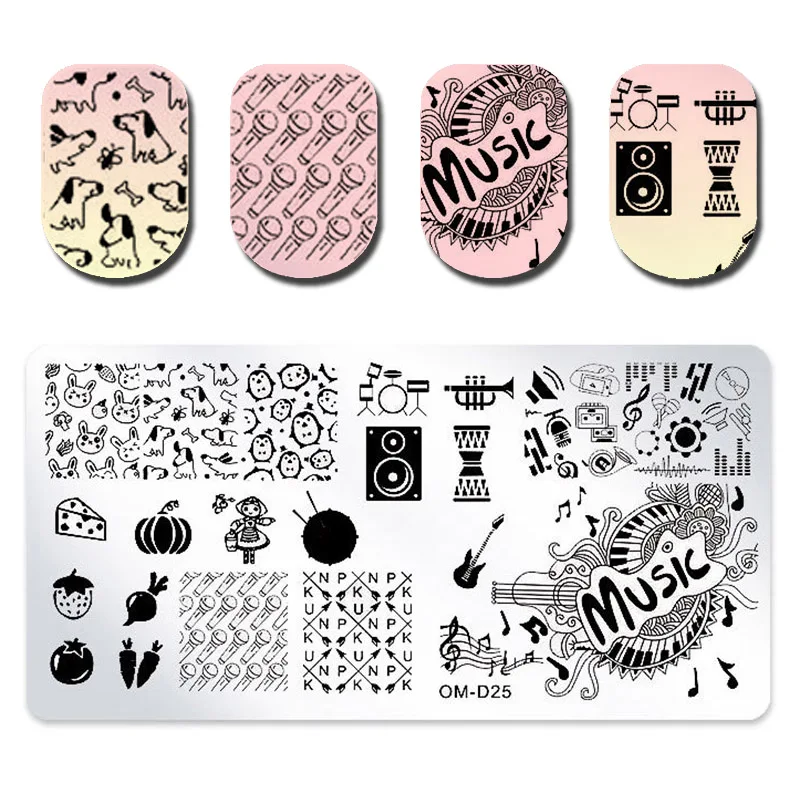 1pc Nail Stamping Plate 12cm Music Theme Style Series Celebration Rectangle Manicure Stamp Template Nail Art Image Plate
1pc Nail Stamping Plate 12cm Music Theme Style Series Celebration Rectangle Manicure Stamp Template Nail Art Image Plate