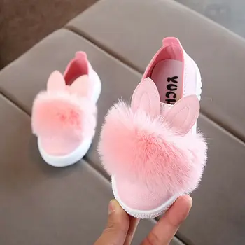 Fashion Baby Shoes Cute Animal Rabbit Pattern Plush Anti-slip Soft Sole Baby Shoes Fluffy Cartoon Infant Toddler Girl Footwear
Fashion Baby Shoes Cute Animal Rabbit Pattern Plush Anti-slip Soft Sole Baby Shoes Fluffy Cartoon Infant Toddler Girl Footwear