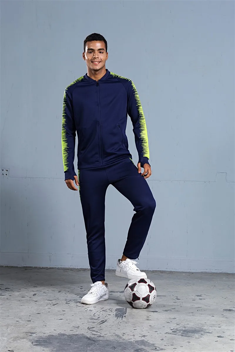HOWE AO coat Adult Men Soccer Jerseys Set Jogging clothing jacket pants sports suit wear Running football Training Tracksuit HOWE AO coat Adult Men Soccer Jerseys Set Jogging clothing jacket pants sports suit wear Running football Training Tracksuit