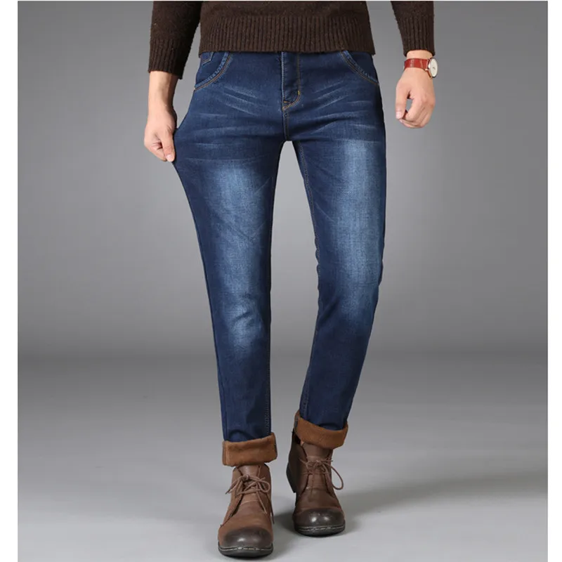 Men Winter Jeans Casual Stretch Straight Slim Fit Fleece Business Jeans Fashion Soft Solid Warm Velvet Thick Plus Size Jeans
Men Winter Jeans Casual Stretch Straight Slim Fit Fleece Business Jeans Fashion Soft Solid Warm Velvet Thick Plus Size Jeans