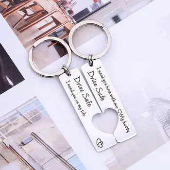 304 Stainless Steel Fashion Keyring Gifts Engraved Drive Safe I Need You Here with Me Keychain Key Chain Wedding Party Favors
304 Stainless Steel Fashion Keyring Gifts Engraved Drive Safe I Need You Here with Me Keychain Key Chain Wedding Party Favors