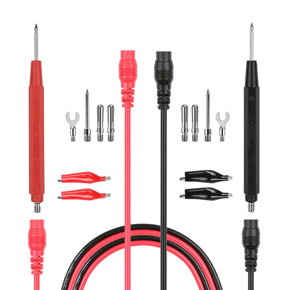 ANENG 16pcs/Set Multifunction Digital Multimeter Probe Test Leads / Alligator Clip 90cm Needle Tip Probe Test Leads
ANENG 16pcs/Set Multifunction Digital Multimeter Probe Test Leads / Alligator Clip 90cm Needle Tip Probe Test Leads