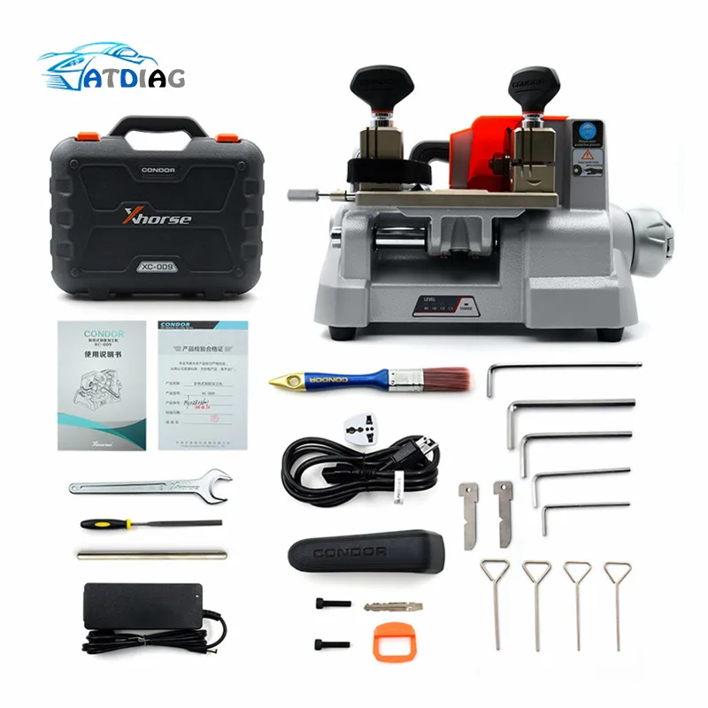 Original Xhorse Condor XC-009 Key Cutting Machine With Battery XC009 Cheaper than CONDOR XC-MINI for Single-Sided
Original Xhorse Condor XC-009 Key Cutting Machine With Battery XC009 Cheaper than CONDOR XC-MINI for Single-Sided