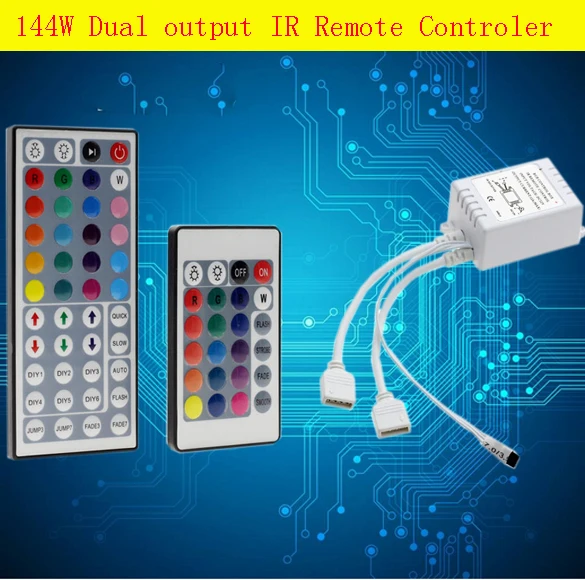 44 клавиши 144 Вт СИД ИК RGB пульт дистанционного управления DC12-24V 12А диммер для 3528 и