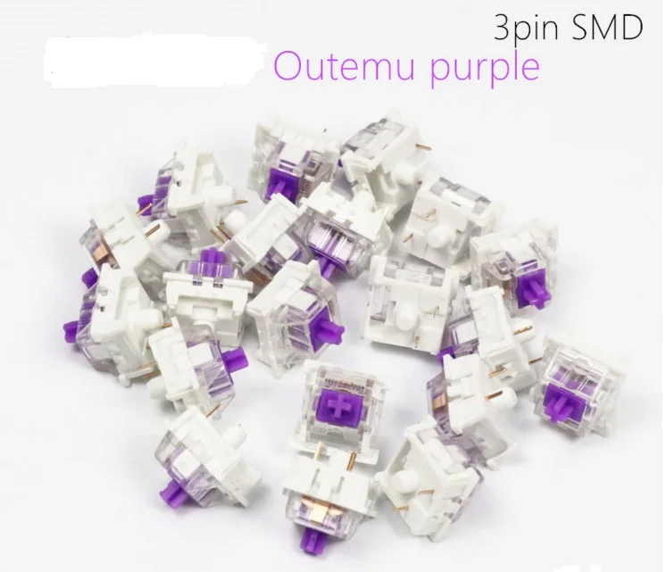 Outemu 3pin Transparent case purple Switch for custom mechanical keyboard gh60 tada68 rgb 87 104 zz96 62g Tactile
Outemu 3pin Transparent case purple Switch for custom mechanical keyboard gh60 tada68 rgb 87 104 zz96 62g Tactile