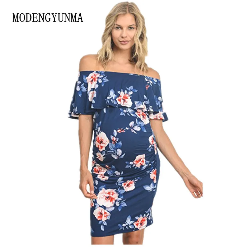 Shoulderless 2018 Summer Maternity Elastic Printing Dress Pregnant Woman Long Dresses For Photo Shoot Pregnancy Clothes Vestido
Shoulderless 2018 Summer Maternity Elastic Printing Dress Pregnant Woman Long Dresses For Photo Shoot Pregnancy Clothes Vestido