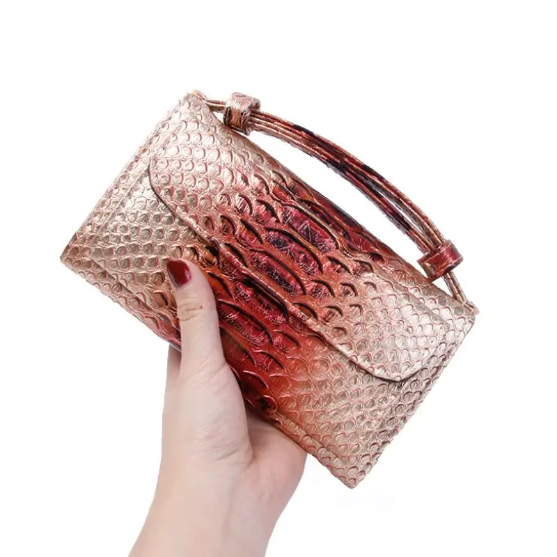 Luxury Cowhide Leather Day Clutch One Shoulder Cross-body Bag Small Crocodile Pattern Genuine Leather Clutch Chain Women's Gift
Luxury Cowhide Leather Day Clutch One Shoulder Cross-body Bag Small Crocodile Pattern Genuine Leather Clutch Chain Women's Gift