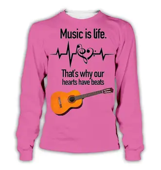 PLstar Cosmos 2019 Life is music Long Sleeve Sweatshirt Without music life would be a mistake 3D print Pullover Plus Size
PLstar Cosmos 2019 Life is music Long Sleeve Sweatshirt Without music life would be a mistake 3D print Pullover Plus Size