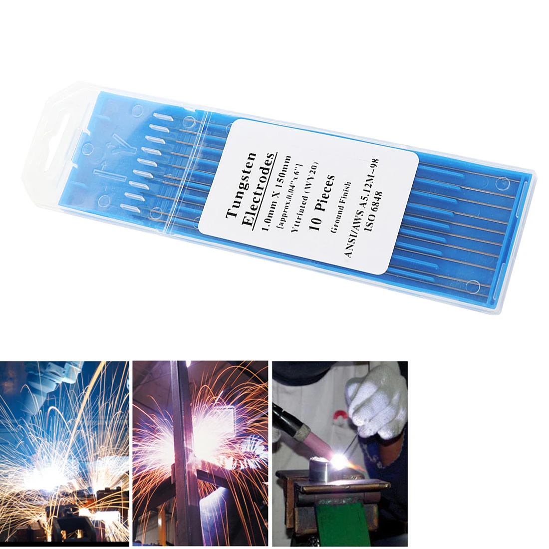 10PCS WY20 1.0 1.6 2.0 2.4 3.0 3.2mm 2.0% Tungsten Electrode Professional Tig Rod Lanthanated for Tig Welding Machine
10PCS WY20 1.0 1.6 2.0 2.4 3.0 3.2mm 2.0% Tungsten Electrode Professional Tig Rod Lanthanated for Tig Welding Machine