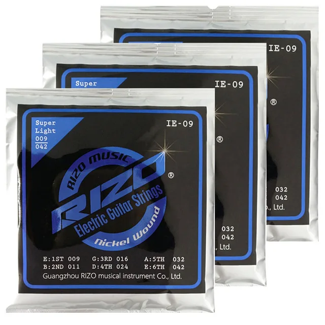 3sets RIZO 008-038 009-042 010-046 Bronze electric guitar strings nickel Wound Hexagon core guitar accessories Parts
3sets RIZO 008-038 009-042 010-046 Bronze electric guitar strings nickel Wound Hexagon core guitar accessories Parts