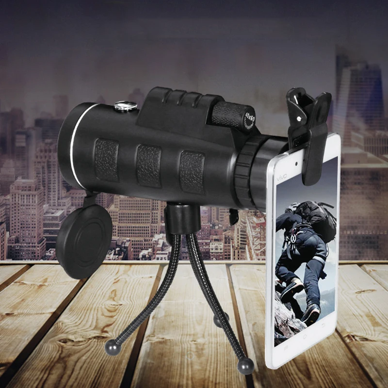 plumgal 40x60 Telescope Zoom Phone Lens Monocular Observing Survey Camping Compass Phone Len With Clip Tripod For Smartphones
plumgal 40x60 Telescope Zoom Phone Lens Monocular Observing Survey Camping Compass Phone Len With Clip Tripod For Smartphones