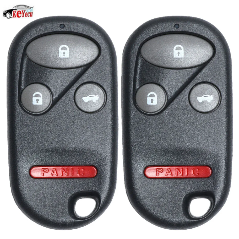 KEYECU 2 Pcs Replacement Remote Car Key 3+1 Button Fob for Honda Accord 2000-2002 and for Acura TL 2000-2001 FCC ID: KOBUTAH2T
KEYECU 2 Pcs Replacement Remote Car Key 3+1 Button Fob for Honda Accord 2000-2002 and for Acura TL 2000-2001 FCC ID: KOBUTAH2T