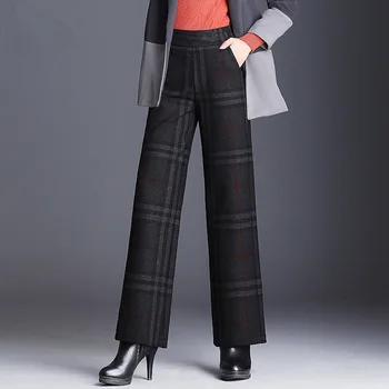 Fashion New Striped Woolen Wide Leg Pants Women 2019 Hot Sale Casual Loose Spring Autumn High Waist Trouers Plus Size Mom Pants
Fashion New Striped Woolen Wide Leg Pants Women 2019 Hot Sale Casual Loose Spring Autumn High Waist Trouers Plus Size Mom Pants