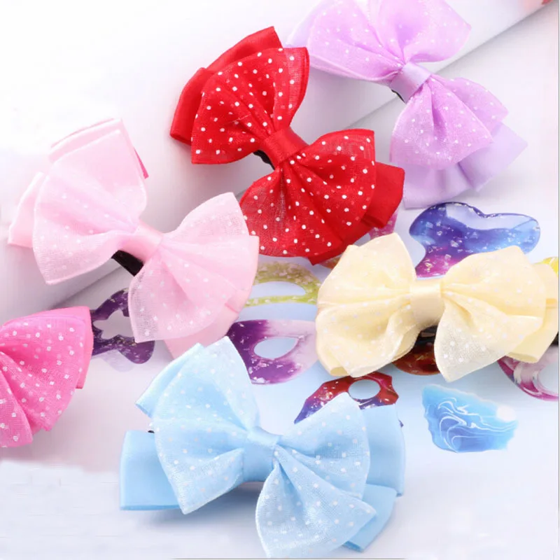 50pcs/lot Cute Pet Hair Bows With Clip 2015 New Designs Lace Decorated Double Bowknot Dog Cat Grooming Accessories 5 Colors
50pcs/lot Cute Pet Hair Bows With Clip 2015 New Designs Lace Decorated Double Bowknot Dog Cat Grooming Accessories 5 Colors