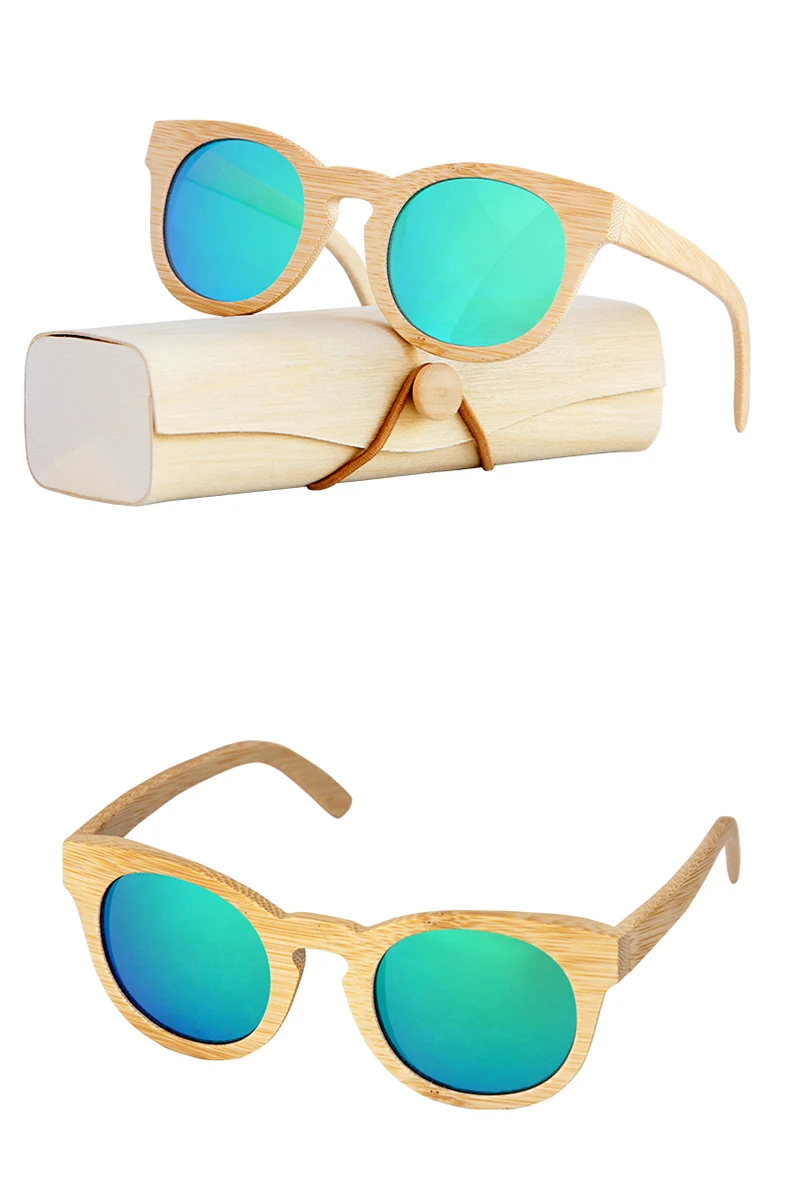 Handmade Bamboo frame Polarized sunglasses for women man oval sun glasses Beach Anti-UV eyeglasses Wooden Case Handmade Bamboo frame Polarized sunglasses for women man oval sun glasses Beach Anti-UV eyeglasses Wooden Case