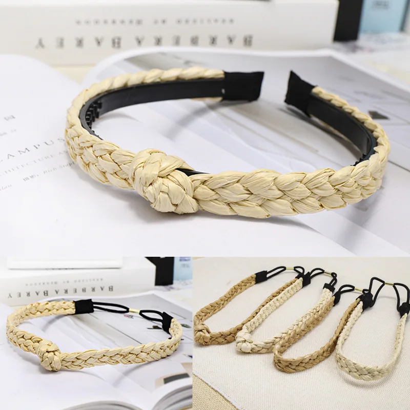 Handmade Braided Straw Hairband Hair Accessories For Women Knot Headband Hair Band Simple Summer Style Head Wrap Korean
Handmade Braided Straw Hairband Hair Accessories For Women Knot Headband Hair Band Simple Summer Style Head Wrap Korean