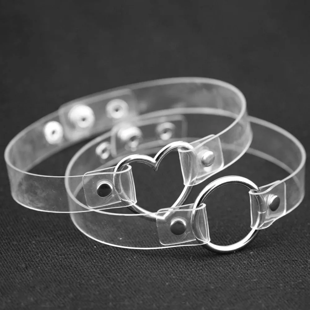 New Clear Metal heart transparent Choker Necklace Heart Round chocker Collar Necklace women trendy Collier vintage necklace
New Clear Metal heart transparent Choker Necklace Heart Round chocker Collar Necklace women trendy Collier vintage necklace
