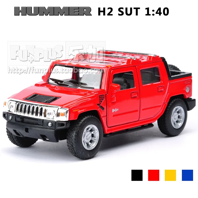 

High Simulation Exquisite Model Toys KiNSMART Car Styling Hummer H2 SUT Pickup Trucks Model 1:40 Alloy Car Model Excellent Gifts