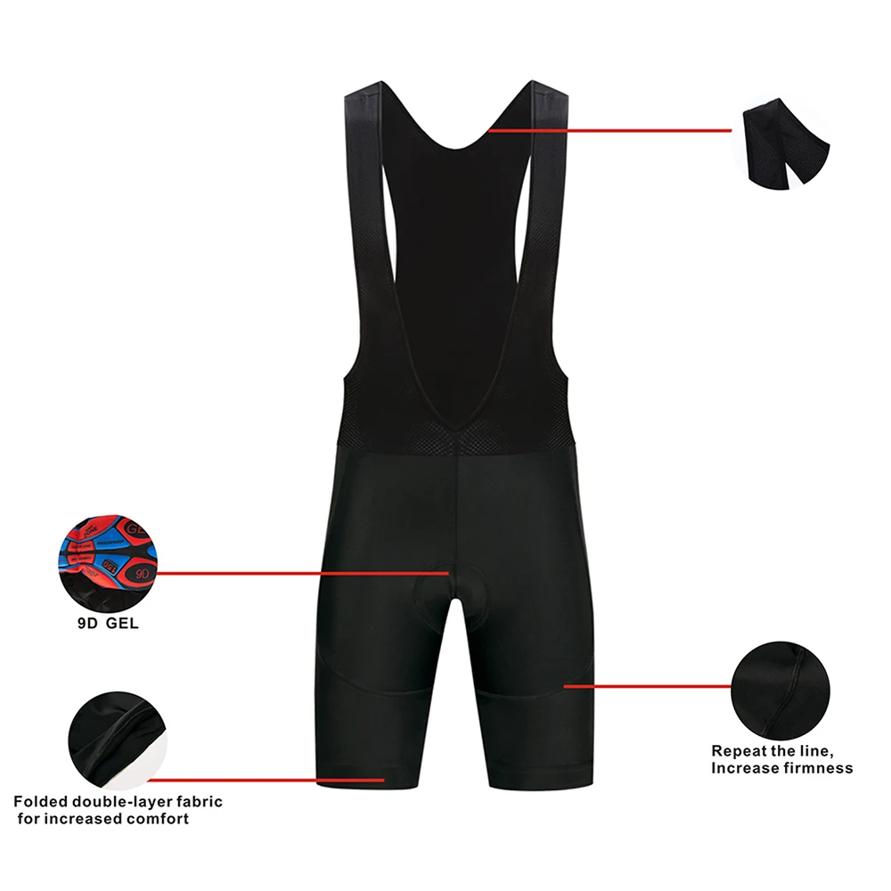 Black Bicycle Bib Short Men Outdoor Wear Bike Bicycle Cycling 9D Padded Riding Bib Shorts Cycling Bib Shorts
Black Bicycle Bib Short Men Outdoor Wear Bike Bicycle Cycling 9D Padded Riding Bib Shorts Cycling Bib Shorts