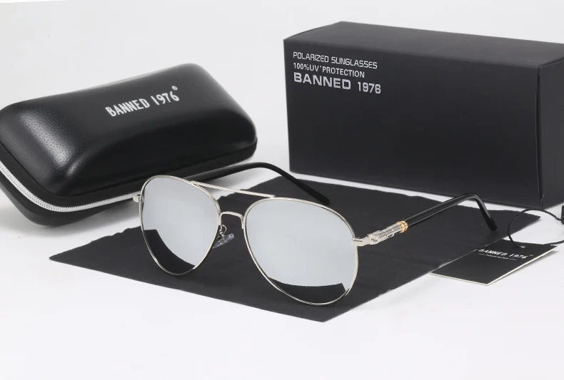 Brand HD Polarized Sunglasses UV400 Men Women cool Fashion Eyes hot Sun Glasses With Accessories driving aviation oculos de sol 17