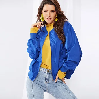 2020 Autumn Winter Korean Style Women Baseball Jacket Female Basic Coats Solid Color Baseball Uniform Outwear Loose Coat Fashion
2020 Autumn Winter Korean Style Women Baseball Jacket Female Basic Coats Solid Color Baseball Uniform Outwear Loose Coat Fashion