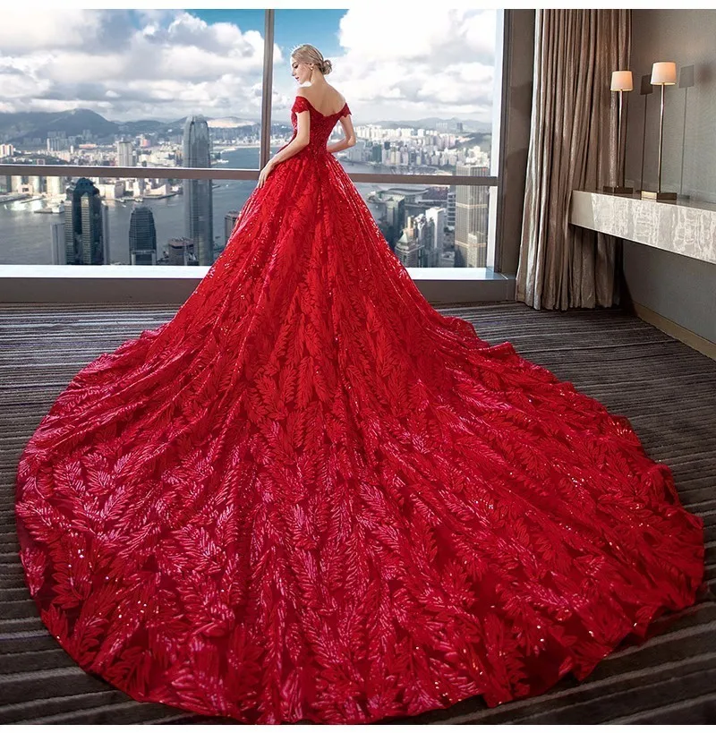 2020 Vestido De Noiva Vintage Off the Shoulder Lace Sequins Prom Dresses Women New Wine Red Evening Formal Gowns robe de soriee
2020 Vestido De Noiva Vintage Off the Shoulder Lace Sequins Prom Dresses Women New Wine Red Evening Formal Gowns robe de soriee